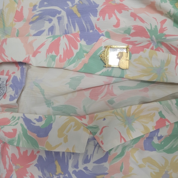 Vintage 90s Alfred Dunner Plus size Spring Blazer with AOP Floral 18/20W - Picture 2 of 10